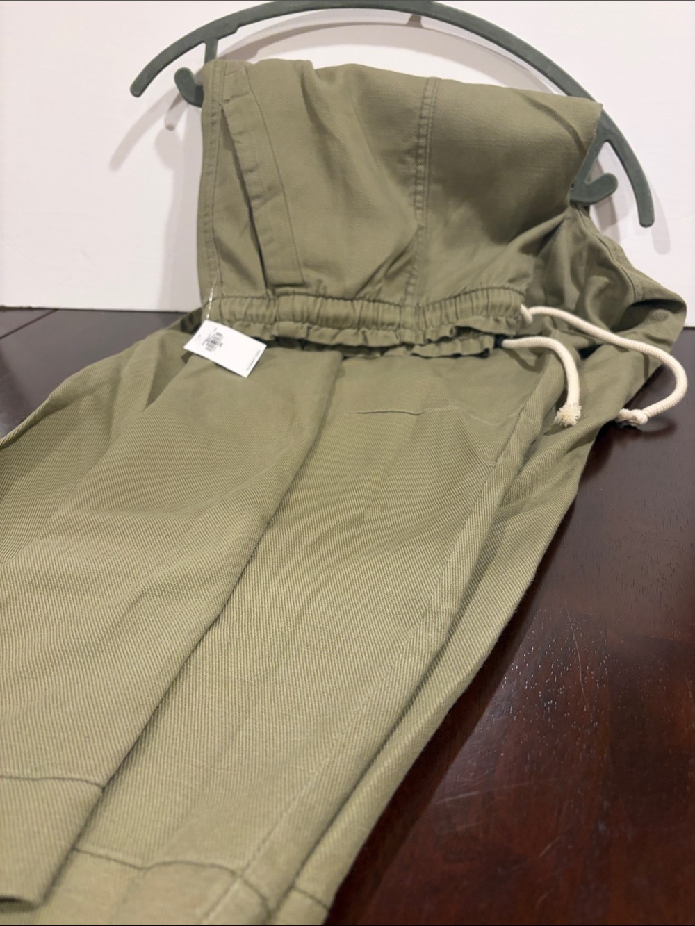 Womens Old Navy Olive Green Drawstring Casual Pants